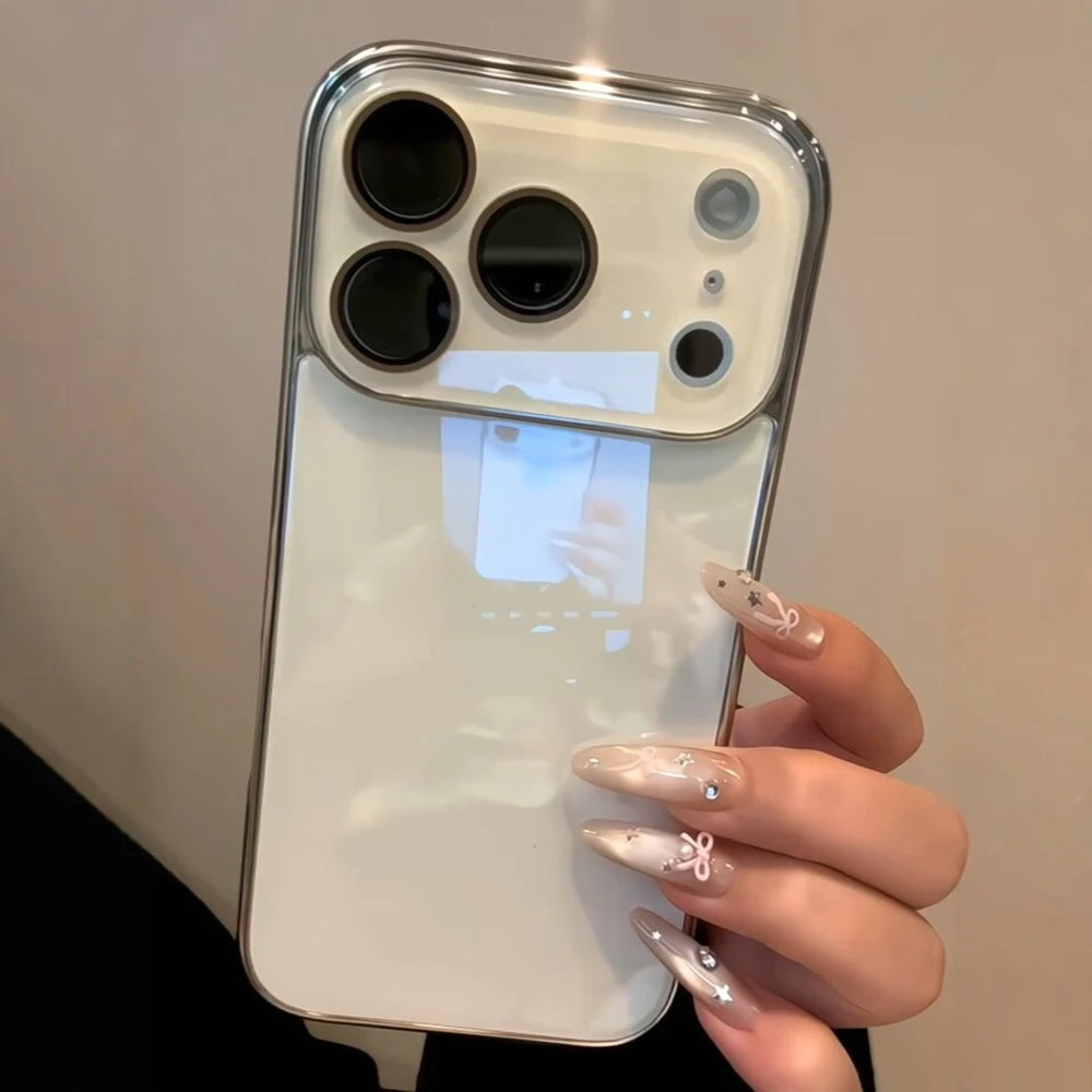 Fashion Candy Color Glass Protection Covers For iPhone 17 16 15 Pro Max Shockproof Hard Phone Cases For iPhone17 14 13 Pro Max