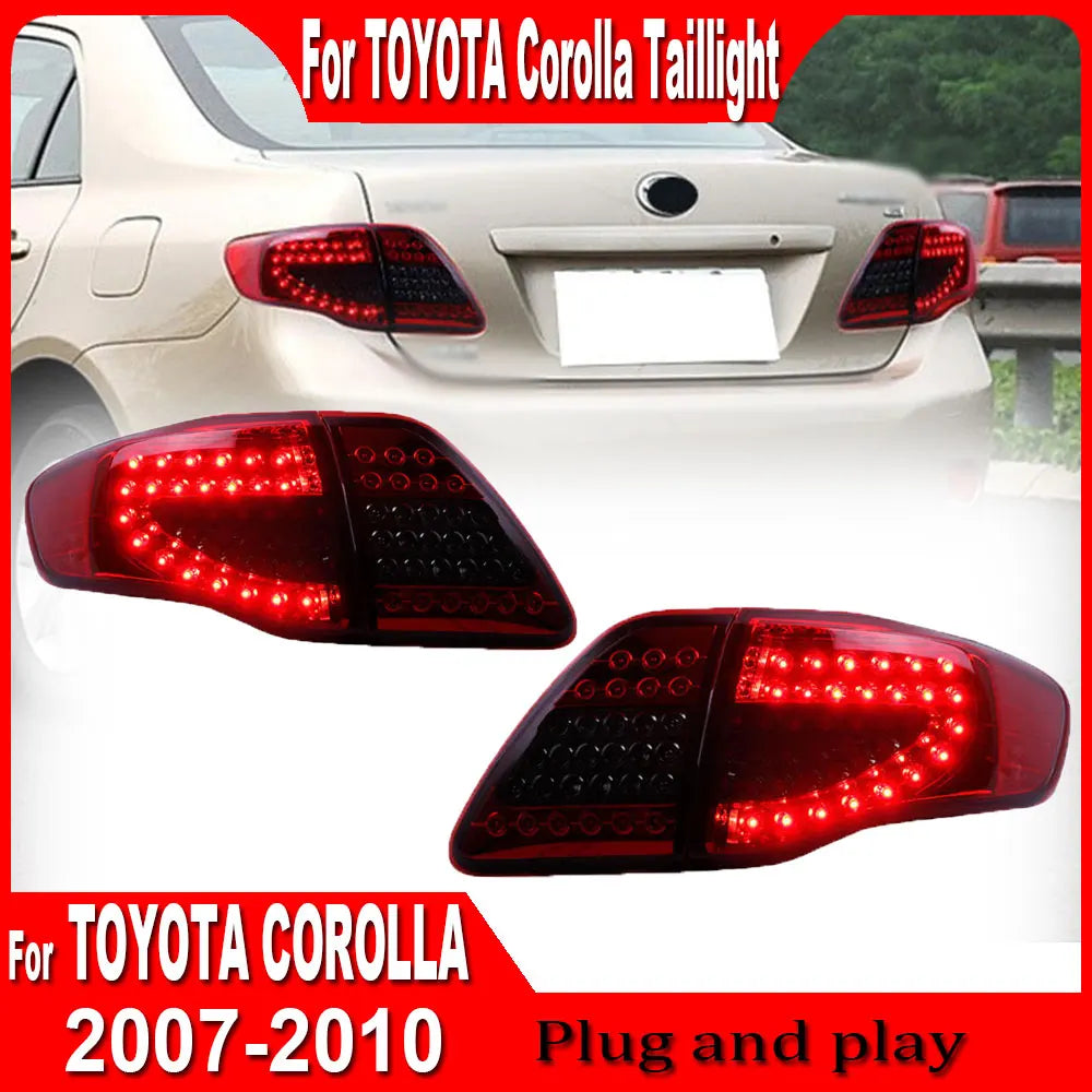 Taillight For Toyota Corolla 2007 2008-2010 Car Accessories LED Trailer Lights Tail Lamp Rear Signal Automotive Plug And Play