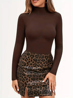 New Femme brown Rompers Black Club 2026 Party Bodycon Women Outwear Sexy Bust long sleeves Bodysuit Spring Rompers Female