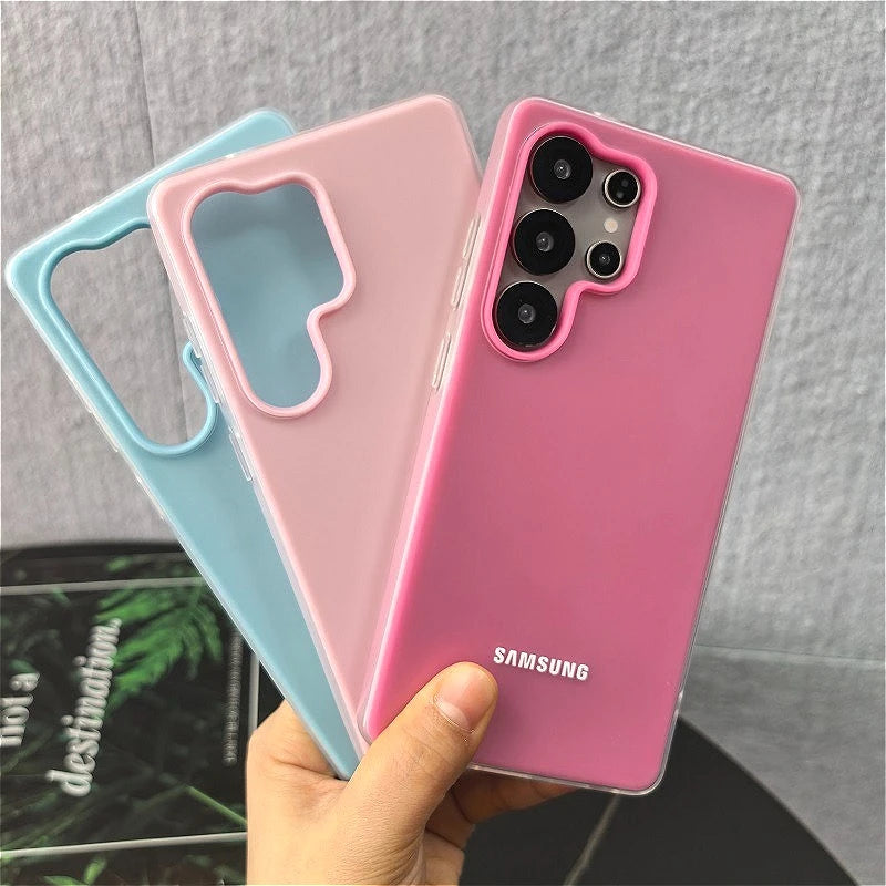 Candy Color 2-in-1 Case For Samsung Galaxy A 73 56 55 54 53 52 36 35 34 33 32 26 25 24 23 22 17 16 15 14 13 12 07 05 S 5G Cover