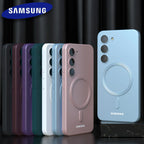 For Samsung Galaxy S24 S25 FE A57 Magsafe CaseS26 S25 S24 S23 S22 S21 Ultra Plus FE EDGE Soft Silicone Phone Back Cover