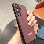For Samsung Galaxy A57 A56 A55 A37 A36 A35 A26 A16 A15 A25 A17 5G Case Luxury Sheepskin Leather Shell Plain Lambskin Cover Coque