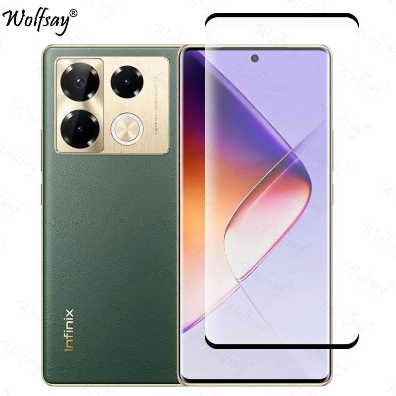 Curved Edge Tempered Glass For Infinix Note 40 Pro Screen Protector Infinix Note 40 Pro 4G Glass For Infinix Note 40 Pro Glass