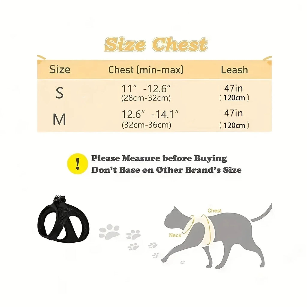 Breathable Vest-Style Pet Harness & Shock-Absorbing Leash, Comfortable for Dogs & Cats Outdoor Walking