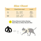 Breathable Vest-Style Pet Harness & Shock-Absorbing Leash, Comfortable for Dogs & Cats Outdoor Walking