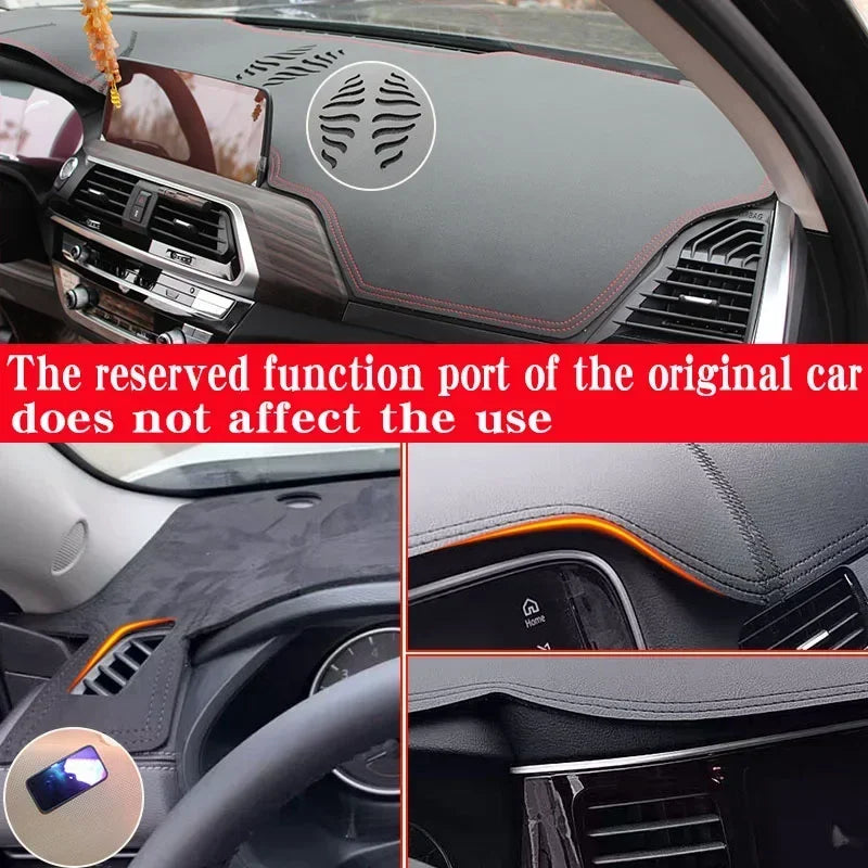 For Toyota Noah X Voxy R70 NAV1 2008-2014 Leather Dashmat Dashboard Cover Dash Mat Sunshade Carpet Car Styling Auto Accessories
