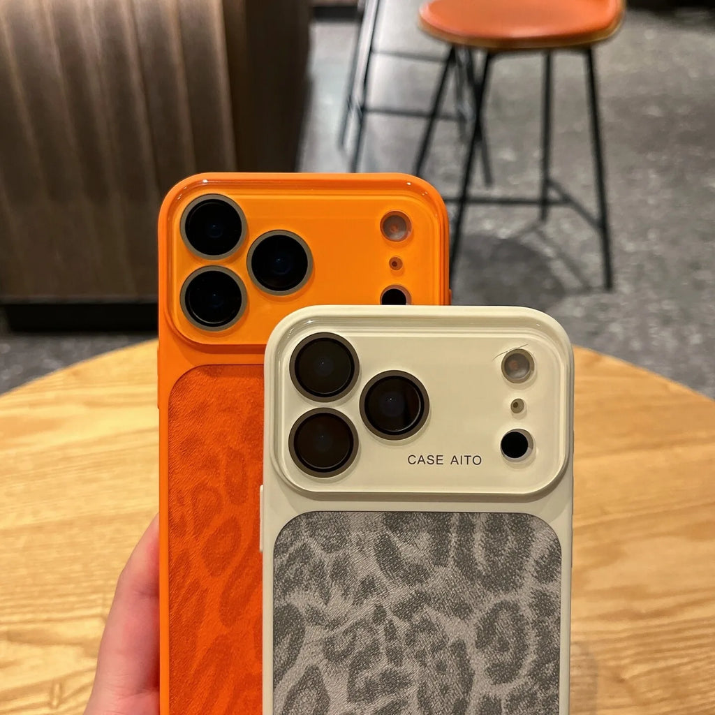 Luxury Leopard Print Phone Case For iPhone 13 14 15 16 17 Pro Max Shockproof Bumber Cases Cover