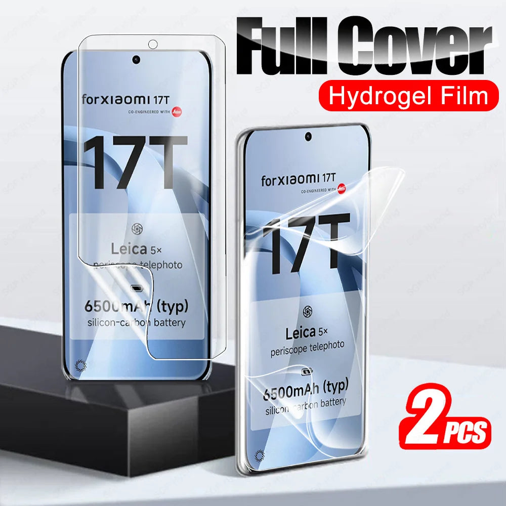2Pcs For Xiaomi 17T 5G Screen Protector Soft Curved Hydrogel Film Not Glass Xiaomi17T Pro Mi 17TPro Xiaomi17TPro 17 T T17 Global