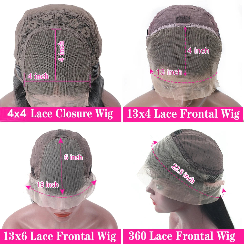 HD Chocolate Brown Deep Wave 13×6 HD Lace Front Wigs Brazilian Brown 13×4 Transparent Lace Frontal Wigs For Women Pre Plucked