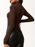 New Femme brown Rompers Black Club 2026 Party Bodycon Women Outwear Sexy Bust long sleeves Bodysuit Spring Rompers Female
