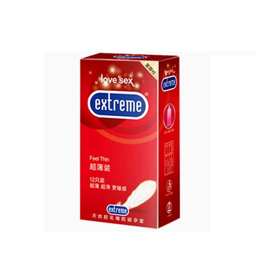 12PCS Men Condoms Natural Latex Penis Sleeve Sex Products Vaginal Stimulation Ultra Thin Condoms Safer Contraception